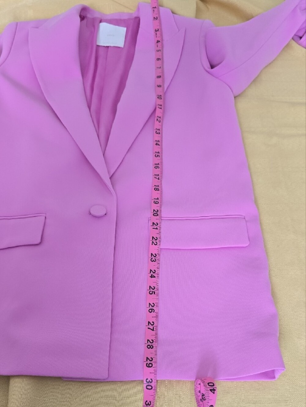 Mango Tailored jacket with turn-down sleeves - Pink - Picture 11 of 14